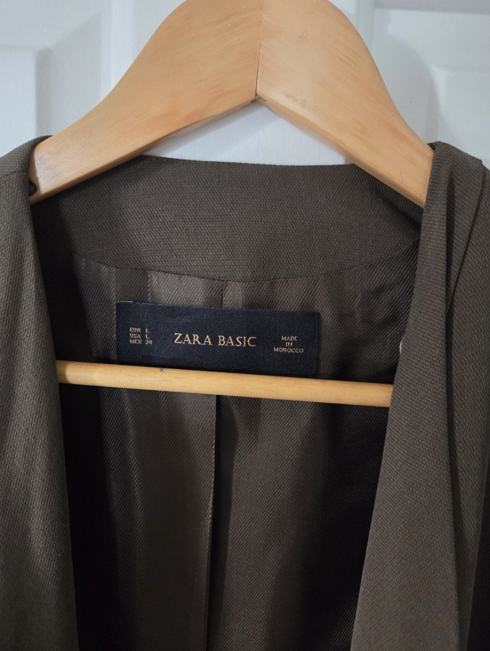 Open Front Blazer | Army Green - Picture 3 of 4